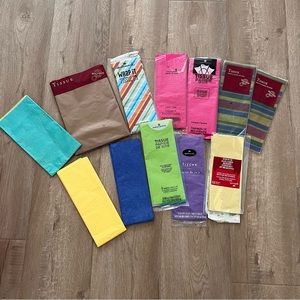 Tissue Paper Sheet Lot of‎ 12 Packs As Is